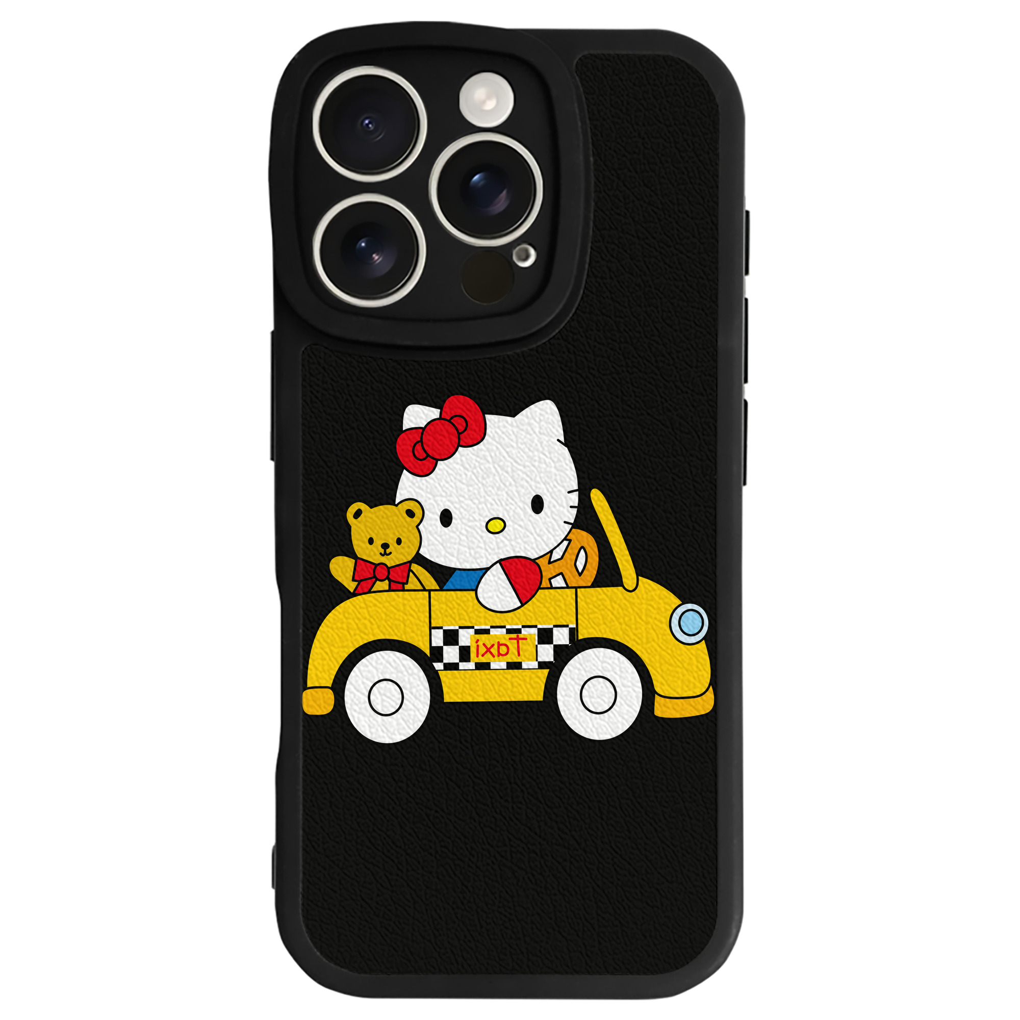 （画像用） Hello Kitty ハローキティ 【iPhone 16シリーズ対応】シリコンスマホケース（レザー調） 材質：シリコン